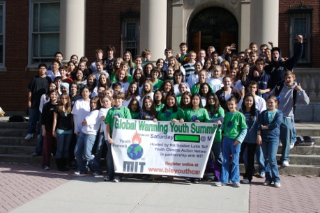 Youth CAN students at a Climate Summit at MIT. Image via Youth CAN